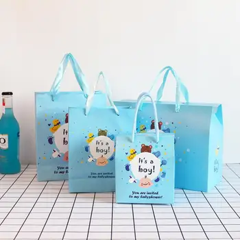 

gift box happy birthday party favors gift box packaging large gift bags with handles подарочная коробка конфеты candy box 10pcs