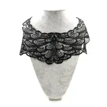 Вышивка шеи воротник diy Ложные воротнички Водорастворимая москитная сетка Женская бутоньерка трехмерные кружевные аксессуары