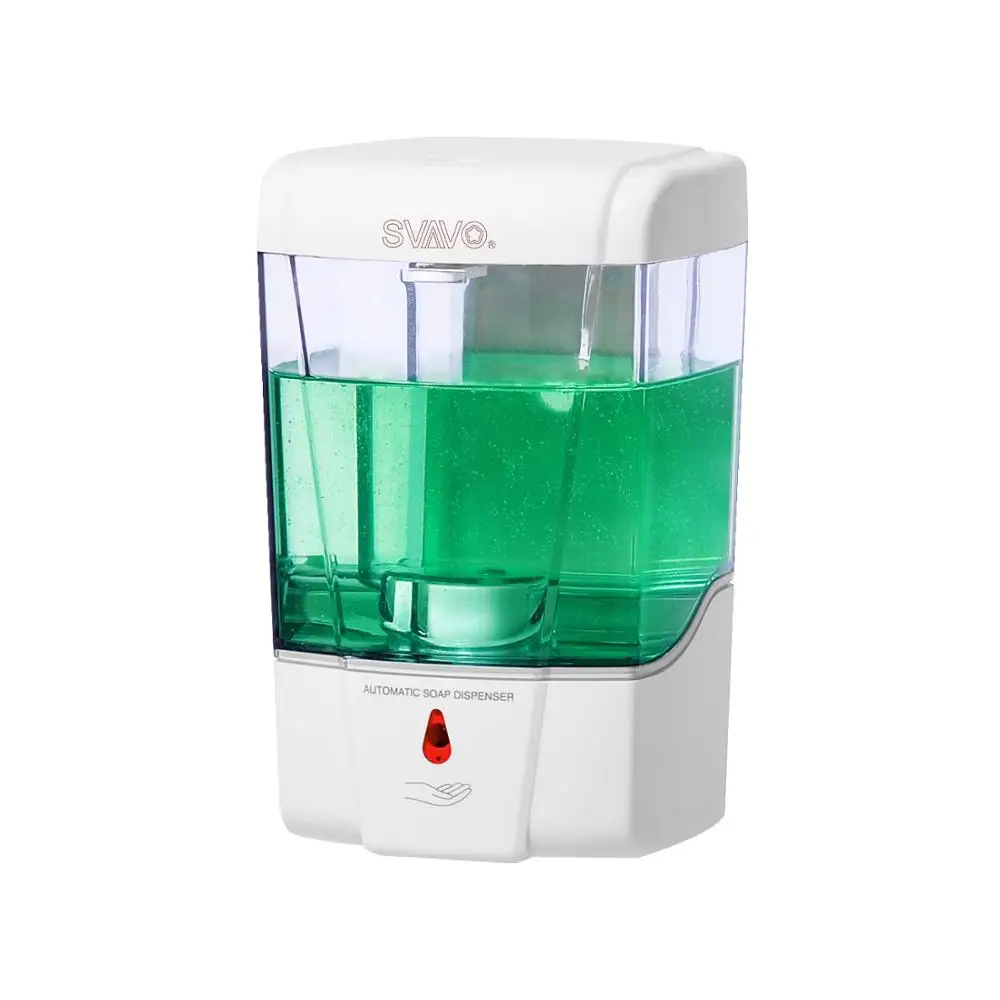 

SVAVO Automatic Soap Dispenser Wall mounted kitchen Sink Soap Dispenser Liquid Soap Shampoo Dispenser for Bathroom Office