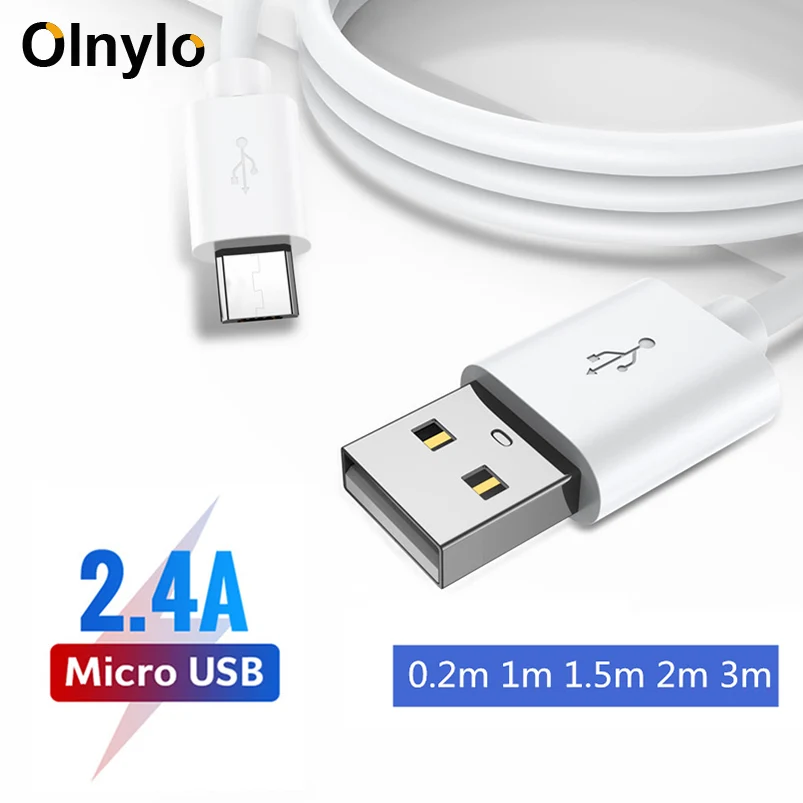 

Olnylo Micro USB Cable Fast Charging Mobile Phone Charging Cable for Samsung Huawei HTC Android Tablet USB Charger Data Cables