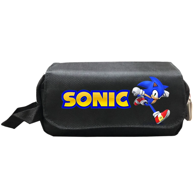 Высококачественный чехол для карандашей Sonic Мультяшные школьные сумки книг