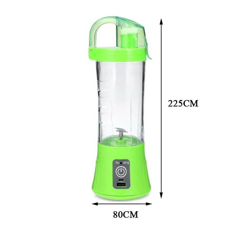 400ml Mixer Portable Fruit Juicer Vegetable Fruit Juice Machine Handheld Mixer Juice Maker Electric USB Rechargeable Smoothie