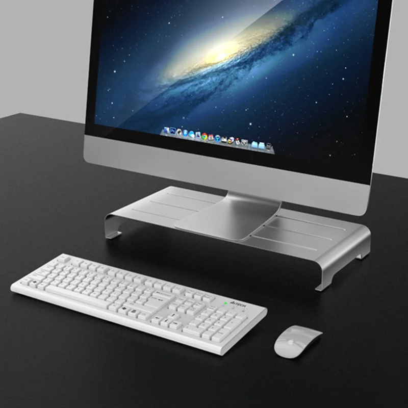  Aluminum Alloy Bracket Computer Monitor Stand Base Anti-slip Screen Riser Holder NK-Shopping