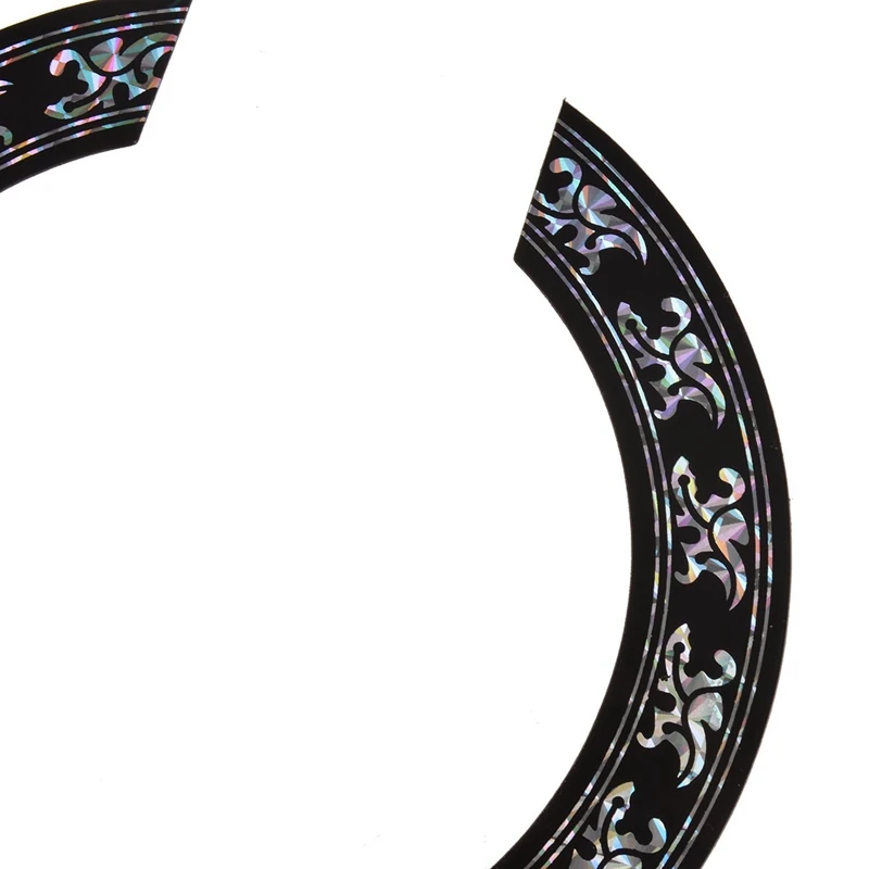 2 шт Soundhole Rosette наклейка хром узор для акустической классической гитары Части