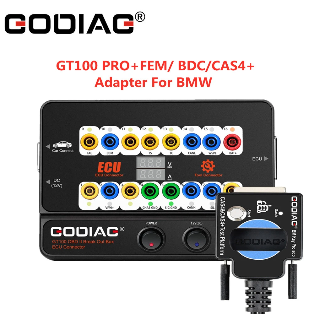 GODIAG GT100+ GT100 Pro ECU Connector Test Platform For BMW CAS4 / CAS4+ Programming automotive engine analyzer