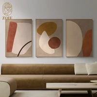 Nordic Abstract Color Block Wall Art colore caldo geometrico tela pittura poster e stampe decorazione immagine per soggiorno