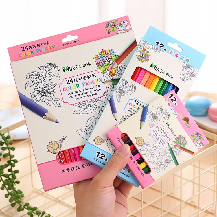 

Children Painted Colored Pencil 12 Color Sketch Hand Painted Pen Students Fine Art Color Lead Suit Kindergarten Prizes