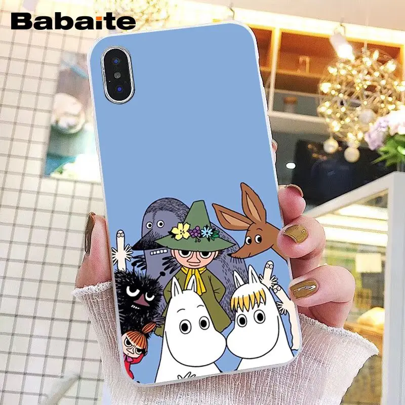 Babaite мультфильм милый Муми-Тролль Бегемот чехол для телефона для iphone 11 Pro 11Pro Max 8 7 6 6S Plus X XS MAX 5 5S SE XR