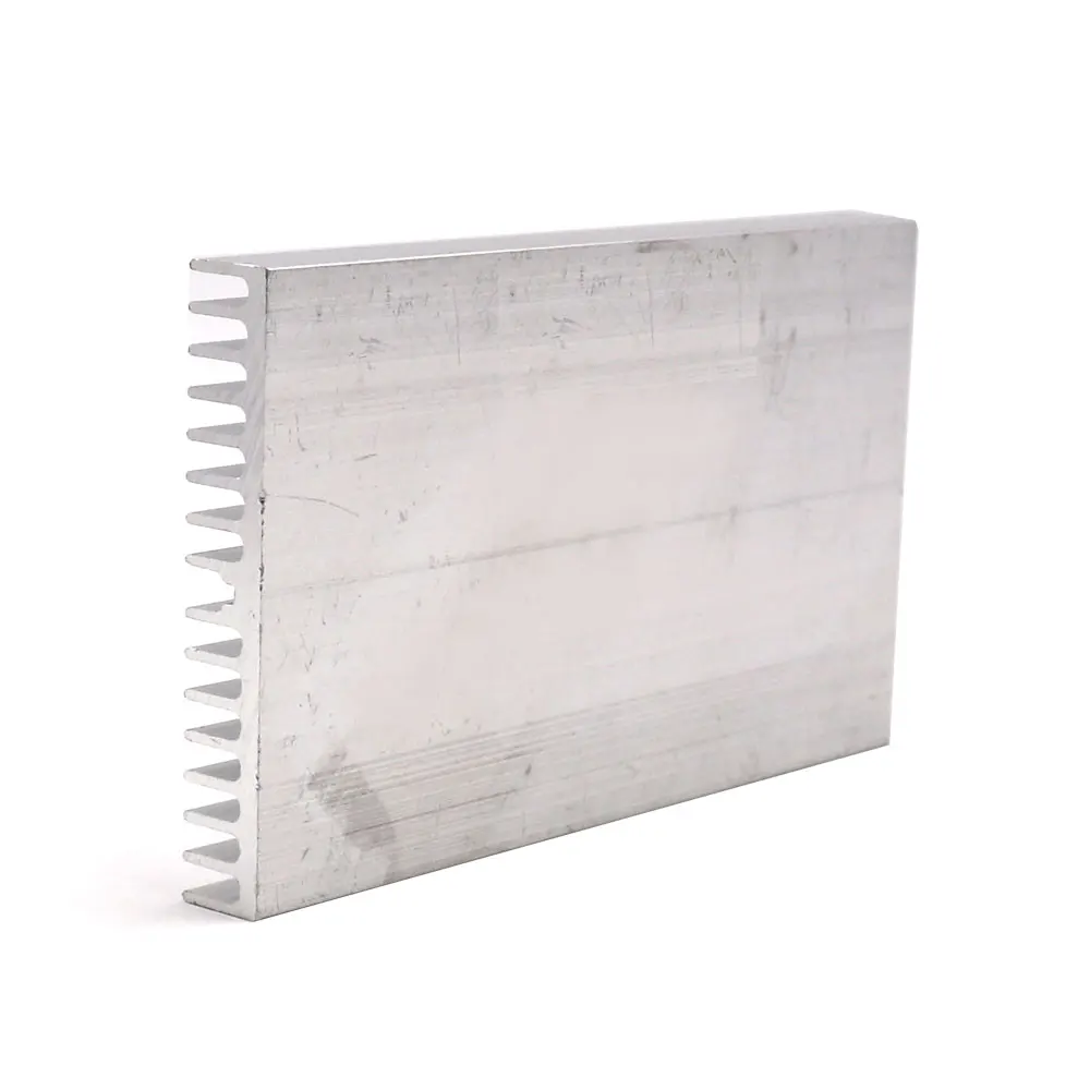 2PCS 100x60x10mm Rectangle Heat Sink 100mm Cooling Aluminum Board Radiator Heatsink Plate for COB LED Light Lamp Lighting 50W