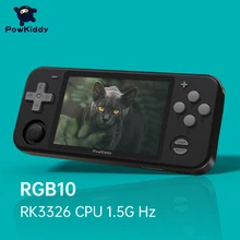 Консоль игровая POWKIDDY RGB10, черная версия, с открытым исходным кодом