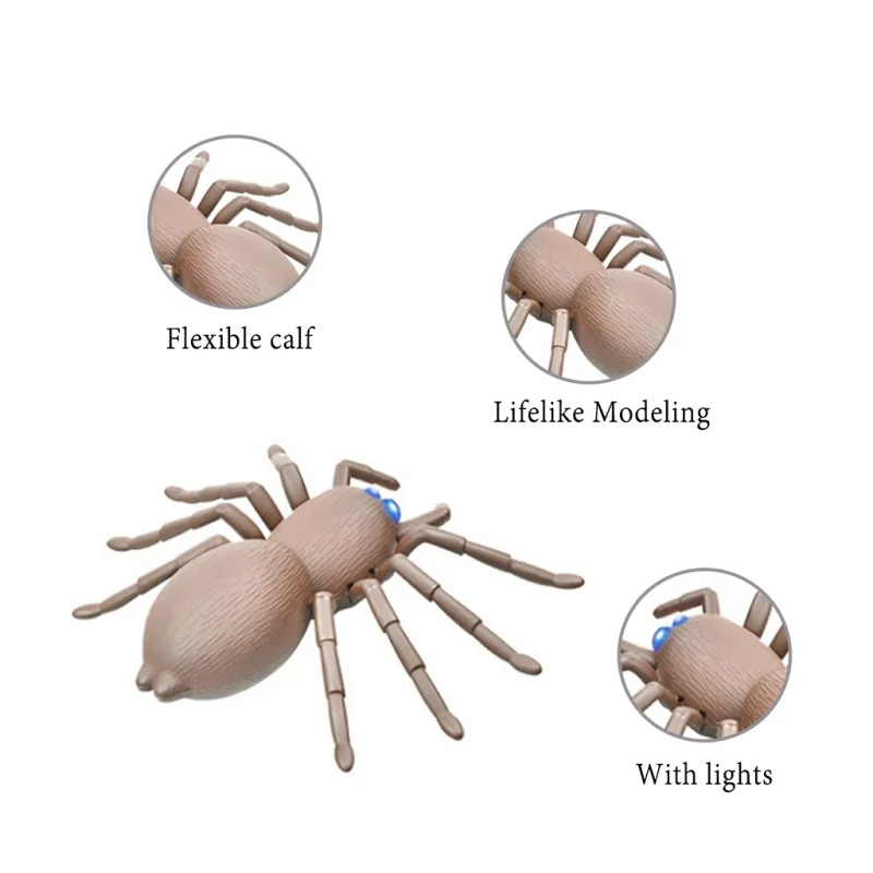 2019 детский Инфракрасный пульт ДУ страшное насекомое Электрический беспроводной поддельный реалистичный Новинка паук игрушка Хэллоуин