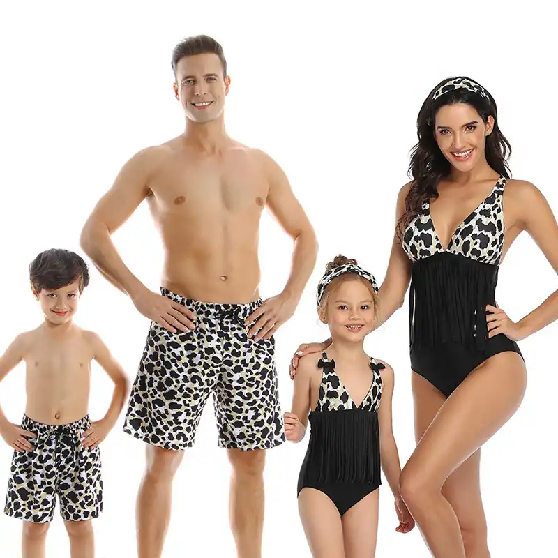 Summer Family Match Badeanzug Dad Boy Badehose Mom Girl Einteiliger Bikini