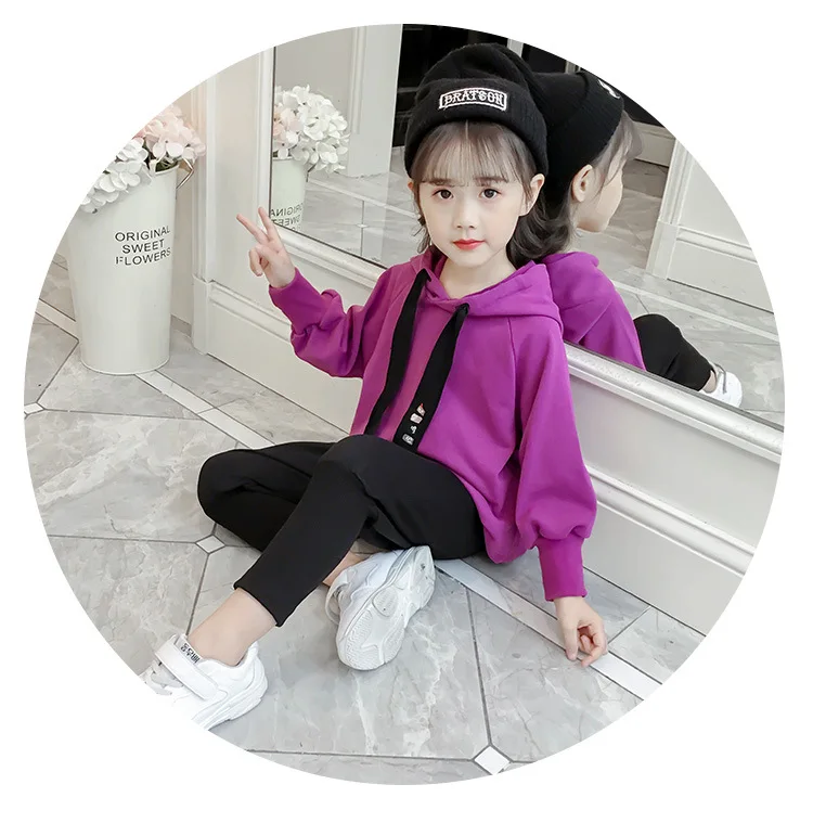 

Girls Autumn Set 2018 New Style 0 a 1-2-4-Year-Old Baby Girls Sports Casual Two-Piece Set Fashion