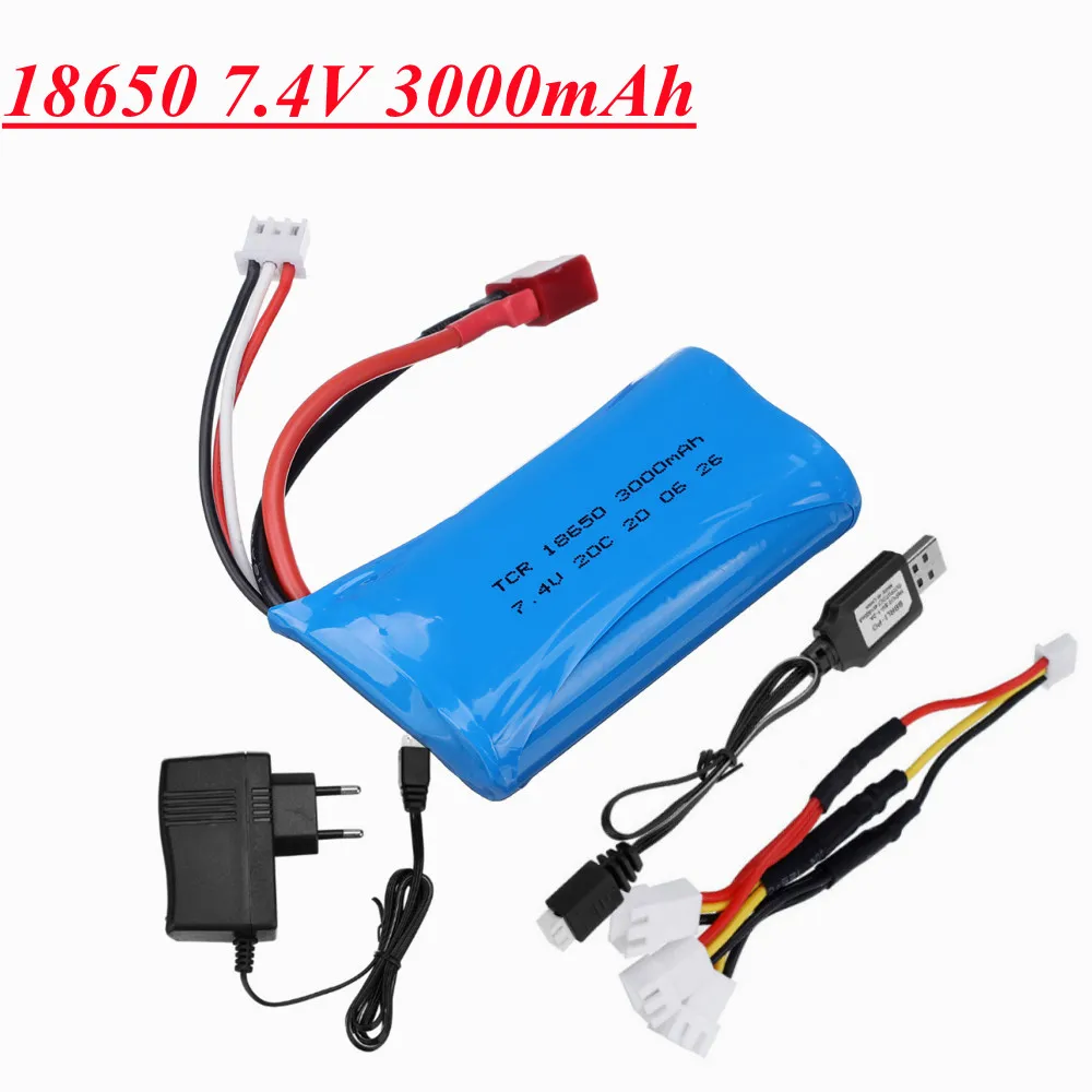 Batteria Originale 2s 7.4 V 3000mAh Lipo Per Wltoys 144001 - Foto 11