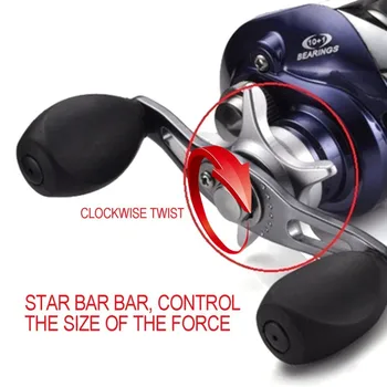 

2019 10+1BB Bait Casting Fishing Reel Gear Ratio 6.3:1 Baitcasting Fishing Reel With Magnetic Brake Pesca