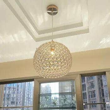 

American modern crystal aisle corridor hallway chandelier off light balcony simple single headlight
