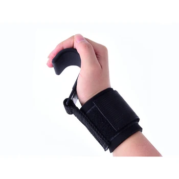 

2Pcs Weight Lifting-Hook Hand-Bar Wrist Straps Glove Weightlifting Strength Training Gym Fitness Hook Weight Lifting Grip Belt