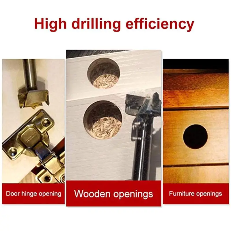 

Drill Bit Set 16 Pcs Carbide Bits High Speed Steel Wood Tool Punching Bit Wood
