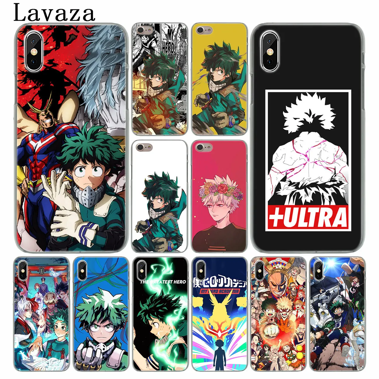 

Lavaza My Hero Academia Anime Academy Hard Phone Case for iPhone XR XS X 11 Pro Max 10 7 8 6 6S 5 5S SE 4S 4 Cover