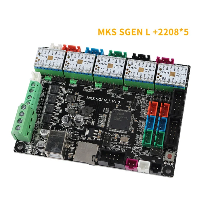Mks Gen L комплект для материнской платы с 5x TMC2208 V1.2+ теплоотвод набор для 3D-принтера IJS998