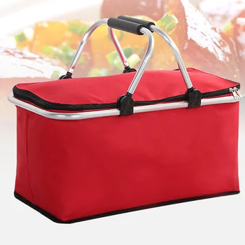 

Insulated With Handle Outdoor Picnic Camping Multifunction Waterproof Oxford Cloth Thermal Pizza Delivery Bag Lunch Portable