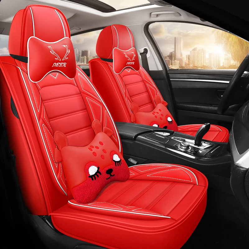 Full Coverage Eco-leather auto seats covers PU Leather Car Seat Covers for hyundai creta ix25 elantra i30 i40 ix35 kona santa fe |