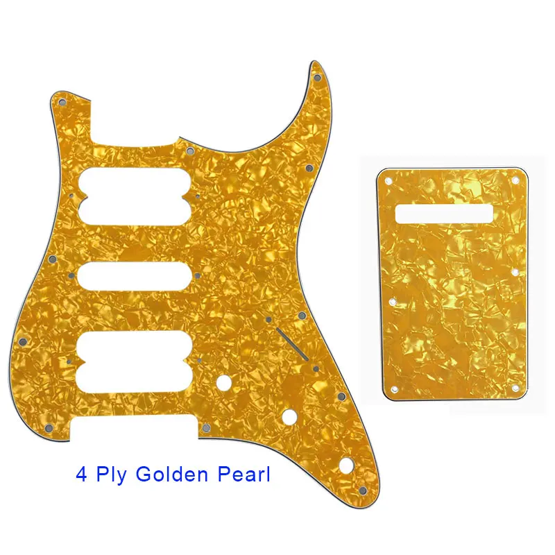 Xinyue Guitar Parts Battipenna St Con Piastra Posteriore E 17 Viti Per Fender 72 'Standard Strat Hsh Player Series Pickup Chitarra