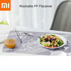 Новый оригинальный xiaomi mijia PP placemat теплоизоляция анти-скользящая мягкая xiomi умный дом можно свернуть легко чистить 2 цвета