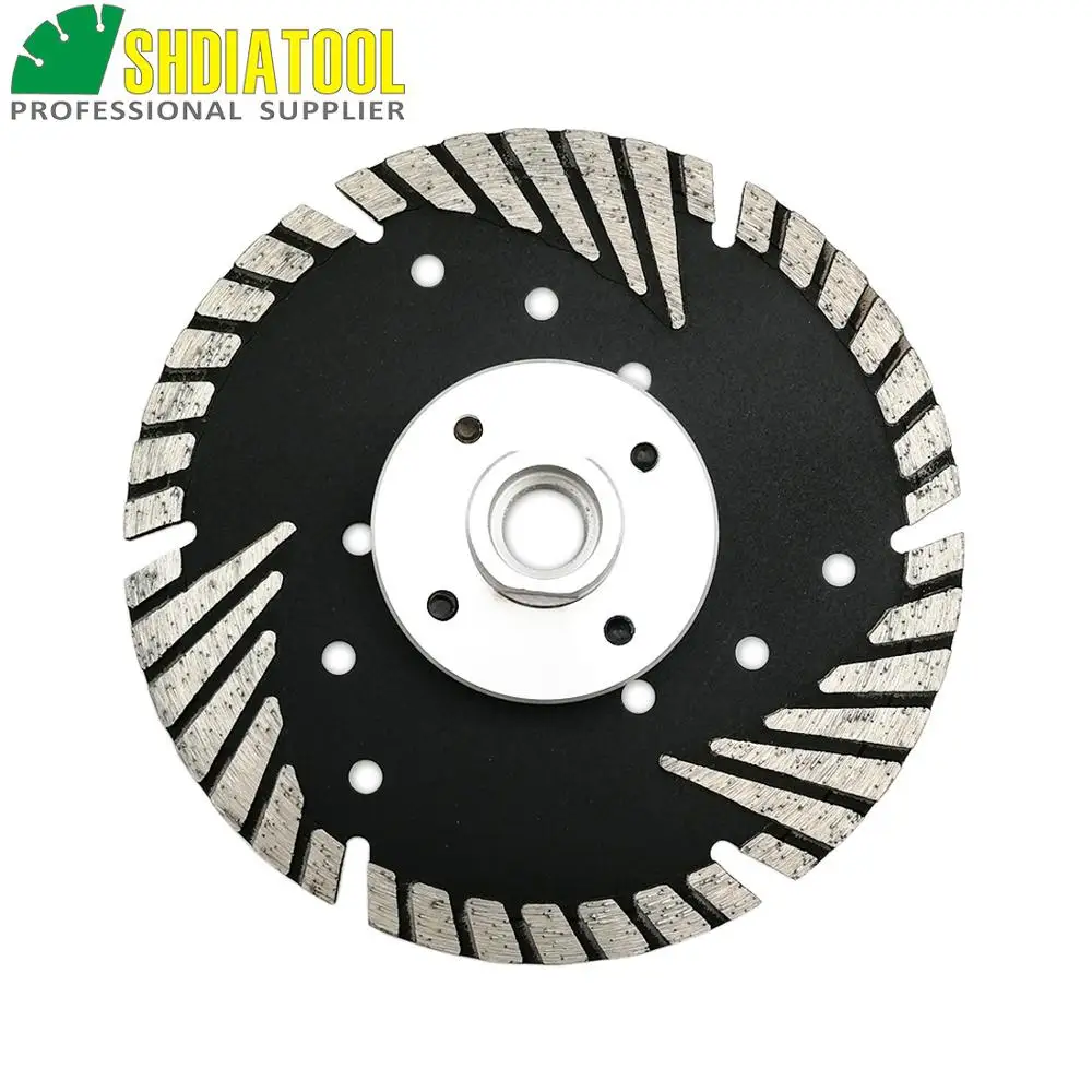Diameter 125MM 5" Diamond saw Blade cutting discs for granite masonry concrete Deep teeth protect the core with M14 FLANGE