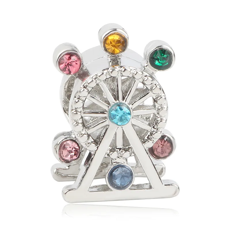 Couqcy NEW Silver Pixar Toy Story Woody Hanging Jessie Buzz Lightyear Charm Fit Pandora Bracelet Pendant charm DIY jewelry - Color: P-233