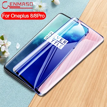 

For Oneplus 8 Pro Tempered Glass Flim For Oneplus 8 7 7T Pro 6 6t 5t 9H 10D Full Protection Glass Front Protector Screen Flim