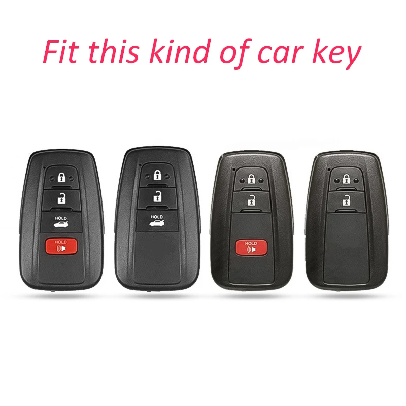 Для новой Toyota Camry RAV4 ключ для Toyota Camry, Avalon, corolla C-HR Prius Prime 86 GT86 Prado чехол из углеродного волокна для ключей автомобиля брелок цепь оболочка кольцо