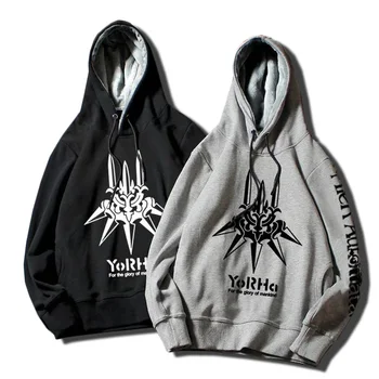 

New NieR:Automata Hoodie Game yorha 2B Coat Jacket Winter Men Thick Pullovers NieR Automata Sweatshirt 2019 New