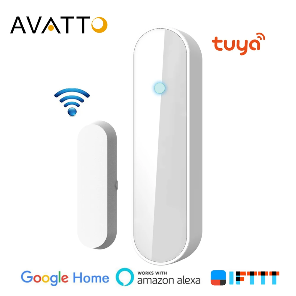 AVATTO Tuya Smart WiFi Window/Door Sensor, Door Open/Closed Detectors