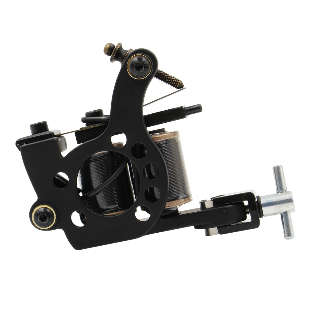 New professional 10 Wrap Coils Permanent Tattoo Machine Shader Liner Precise Cast-iron Machines for tattoo supplier | Красота и
