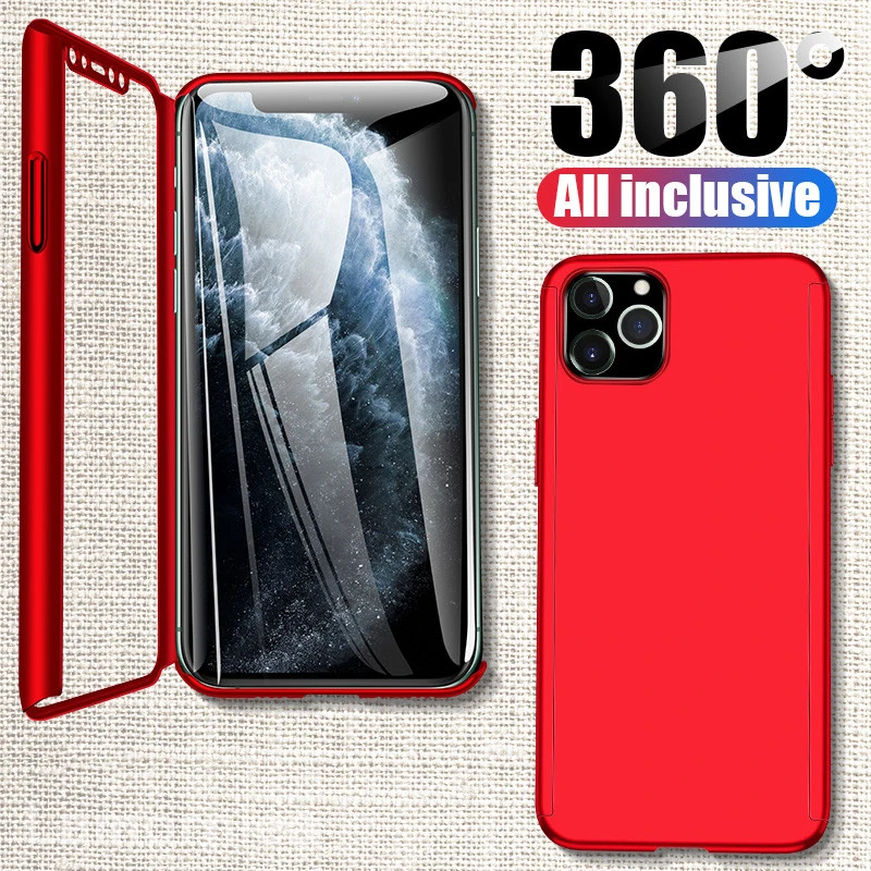 Защитный чехол Lamorniea на 360 градусов для iPhone 11 Pro MAX X XS XR, полный Чехол для ПК чехол для iPhone 6 6S 7 8 Plus 11 Pro Max, чехол