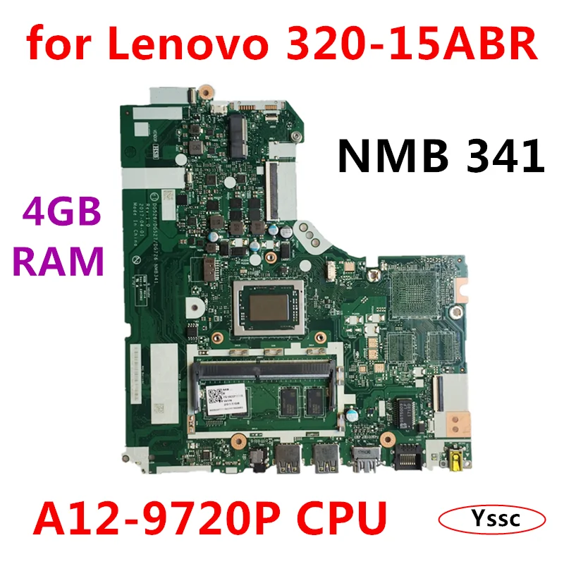 NM-B341 NM-B341 для lenovo Ideapad 320-15ABR материнская плата для ноутбука PC 5B20P11116(с A12-9720P cpu+ 4G ram) ТЕСТ ОК
