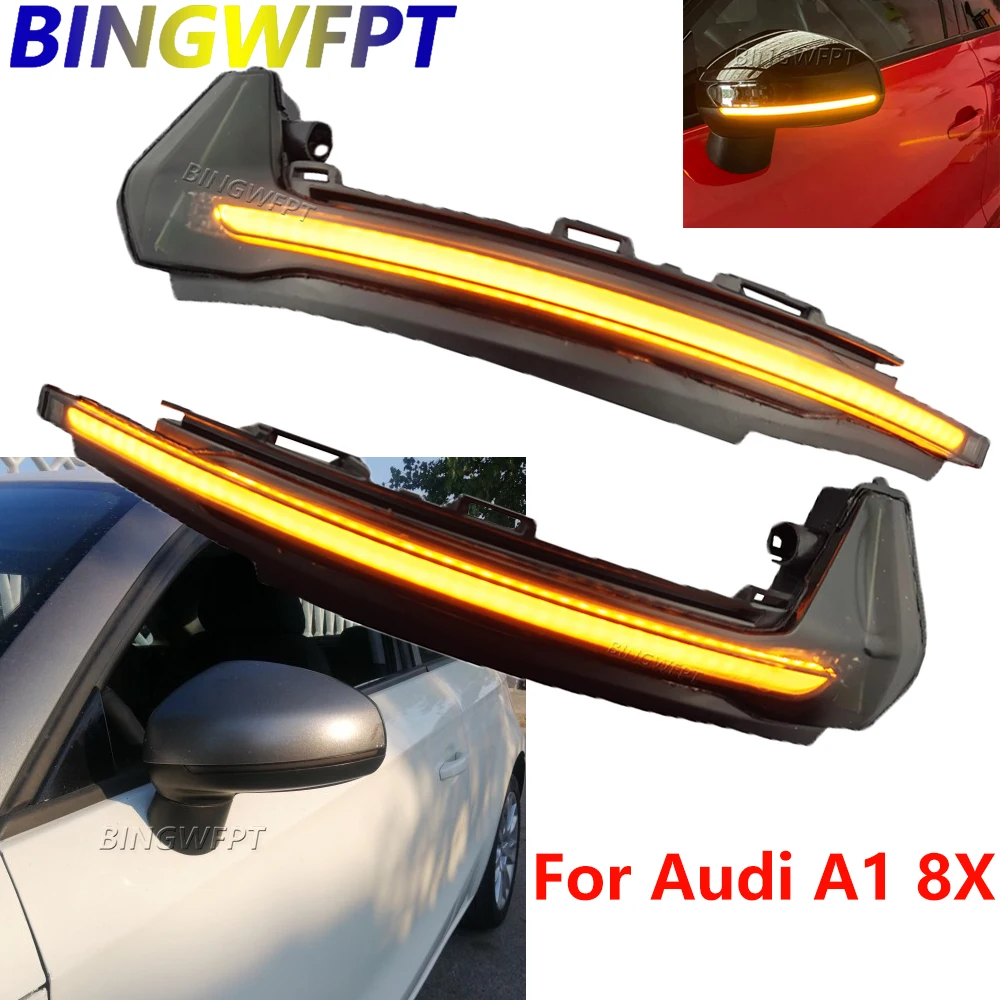2x LED Dynamic Turn Signal Side Mirror Indicator Light For Audi A1 8X 2011- 2018 - View #7