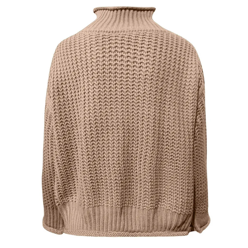 Водолазка, женский свитер, Осень-зима, длинный рукав, джемпер,, вязанный, свободный, Модный пуловер, Femme truien dames roupas feminina