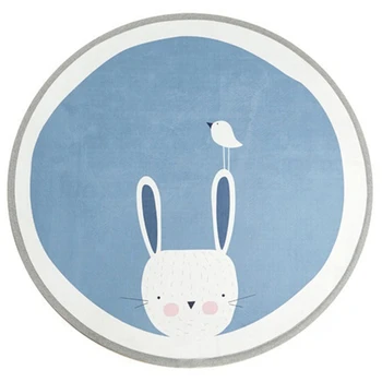 

Hot Baby Crawling Mat Baby Rabbit Round Thick Non-Slip Carpet Mat Education Children's Game Pad Playmat