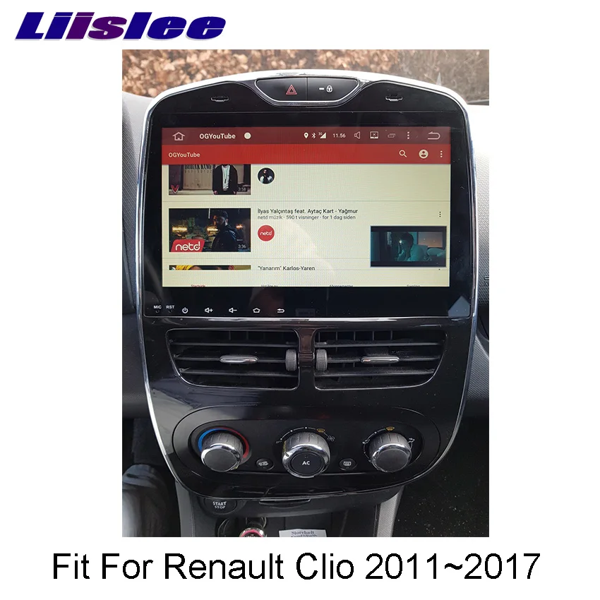 Liislee 2 din для Renault Clio 2012 ~ 2019 Android автомобильный навигатор GPS большой экран Авто Радио