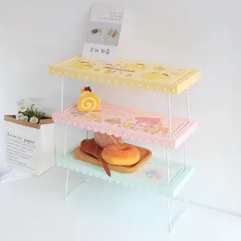 

Melody Twin Stars Pompompurin Display Foldable Storage Shelf Doll Collection for Girls #2628