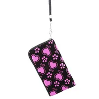 Purple Модные женские кошельки с принтом, кошелек для мелочи, клатч на молнии, нулевой браслет, многофункциональный кошелек, ID, карта, телефон, ключ, сумки для денег - Цвет: Purple
