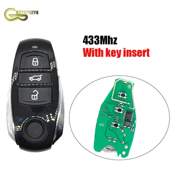 

V0100 Keyless entry half smart car key 3button 433Mhz for VW Touareg 2011-2014 remote key
