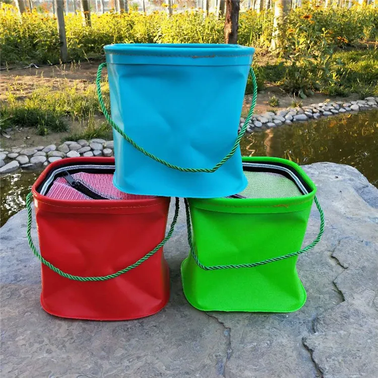 

Fishing Bucket Eva Bucket Thick Folding Barrels huo yu tong Bucket Fishing Gear Small Accessories Fish Basket Bucket Fishing Box