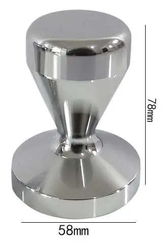 Silver 58mm Сплав нержавеющей Кофе Темпер кофе порошок молоток база 51 мм-58 мм - Цвет: Silver 58mm