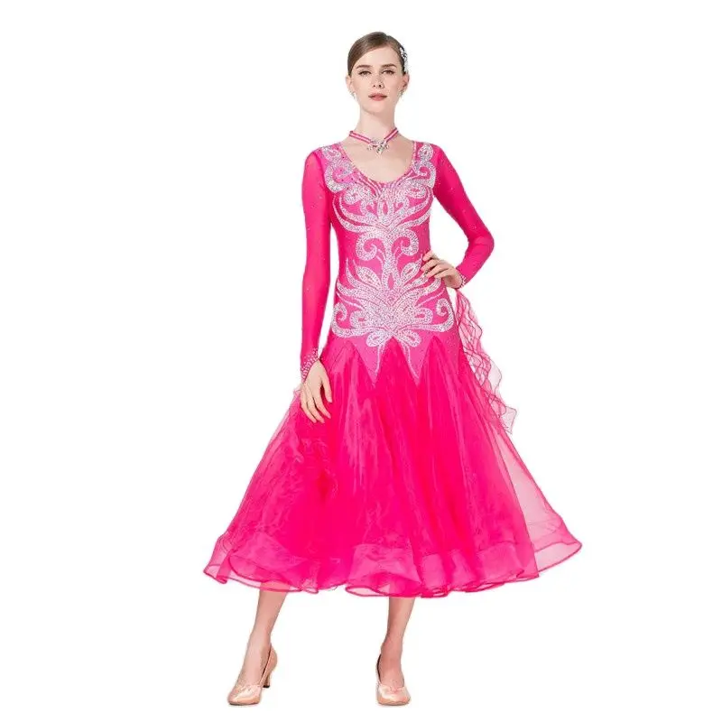 B 17212 Custom plus modern ballroom dress, ballroom dance dresses