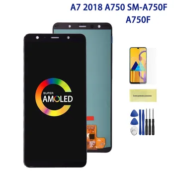 

6'' TFT Super Amoled LCD Display Replacement For Samsung Galaxy A7 2018 A750 SM-A750F A750F With Touch Screen Digitizer Assembly