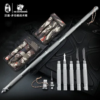 

HX OUTDOORS Tactical Stick Knife Self-Defense Weapon Field Survival Equipment Knife Stick Multi-Function Vehicle Tool Saber