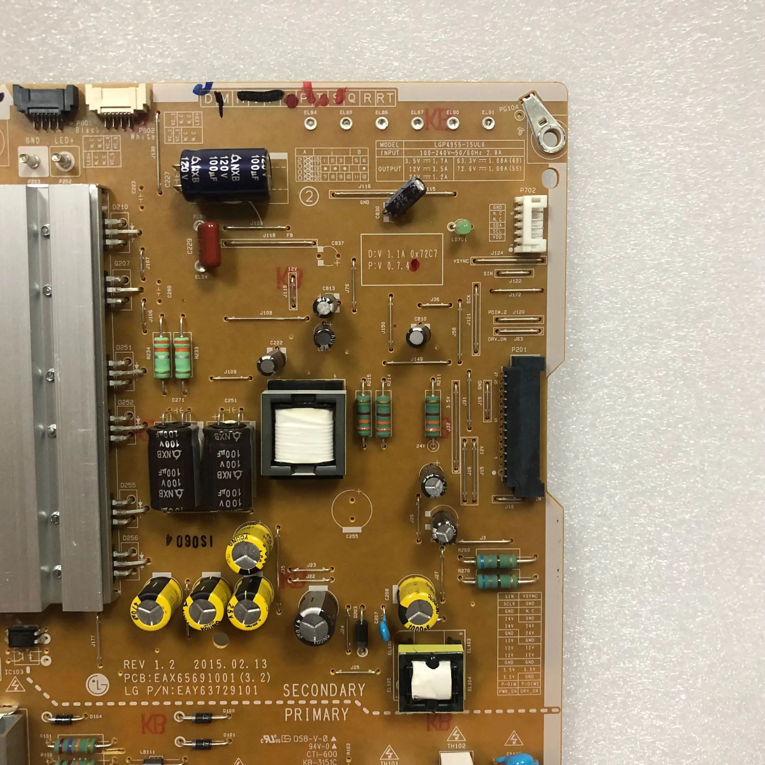 Placa Original do Poder para o lg 55umf770 8500 Eax65691001 Lg495515ul6 - Image 3
